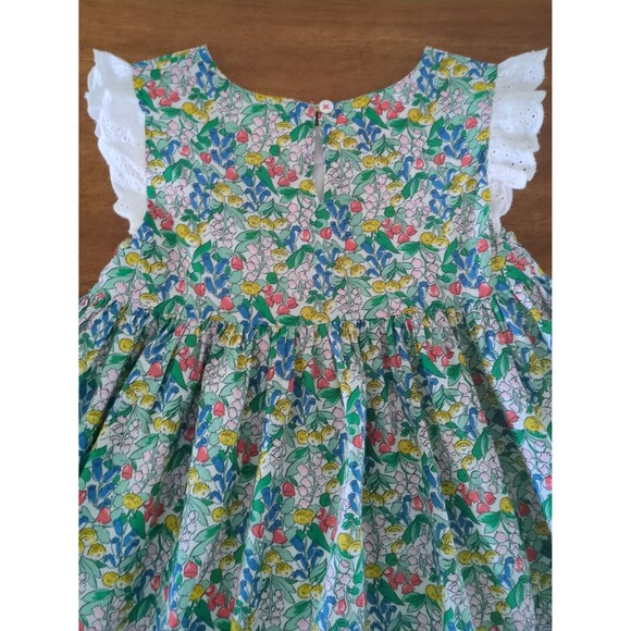 Mini Boden Girls Flutter Sleeve Liberty Floral Smocked Dress size 8/9 EUC - Picture 8 of 10